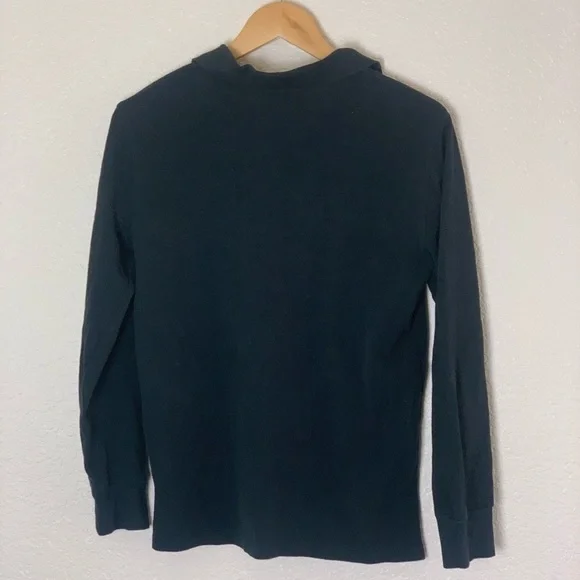 Polo | Ralph Lauren black long sleeve polo shirt size large 14/16 - Picture 4 of 8